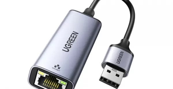 Adaptador UGREEN USB 3.0 a Ethernet RJ45 Para Nintendo Switch, Windows, macOS y más
