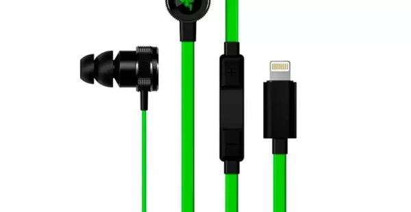 AUDIFONO C/ MICRO RAZER HAMMERHEAD IOS LIGHTNING DIGITAL BLACK/ GREEN 