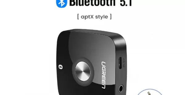 Receptor de Audio UGREEN Bluetooth 5.1 Aptx HD 2 en 1 Jack 3.5mm