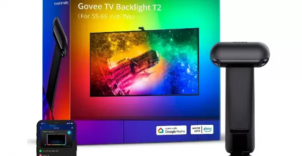 Tira led Govee Ambiligh T2, para TV, con cámara dual, compatible con Alexa y Google Home, multicolor