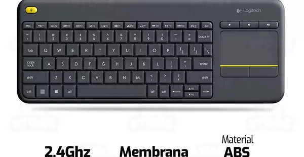 TECLADO LOGITECH K400 PLUS CON TOUCHPAD INALAMBRICO MEMBRANA