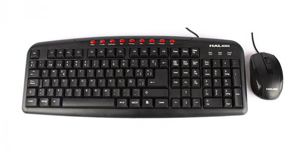 COMBO HALION KM-2011+MO-040 | TECLADO + MOUSE