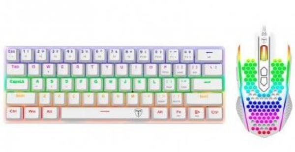 COMBO T-DAGGER MAIN FORCE T-TGS008 | TECLADO+MOUSE | BLANCO