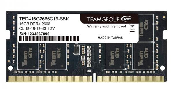 Mem. Ram Sodimm Teamgroup Elite 16GB 2666 Mhz