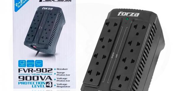ESTABILIZADOR FORZA FVR-902 900VA 8 TOMAS