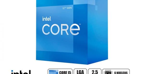 PROCESADOR INTEL CORE I5 12400 2.5GHZ HASTA 4.40GHZ, 18MB, 6 NULEOS, GRAFICO INTEGRADO UHD 730, LGA 1700