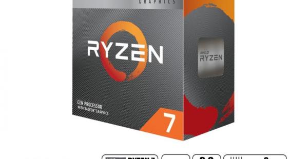 PROCESADOR AMD RYZEN 7 4750G 3.6GHZ, AM4, 8MB, 8 NUCLEOS, RADEON GRAPHICS, OEM C/COOLER 