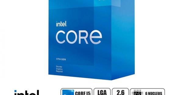 PROCESADOR INTEL CORE I5 11400F 2.6 GHZ HASTA 4.4 GHZ, 12MB, 6 NUCLEOS, LGA 1200 