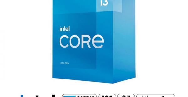 PROCESADOR INTEL CORE I3 10105 3.7 GHZ HASTA 4.4 GHZ, 6MB, 4 NUCLEOS, GRÁFICOS INTEL UHD 630, LGA 1200