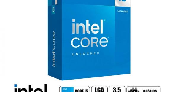PROCESADOR INTEL CORE I5 14600K 3.5GHZ HASTA 5.3GHZ, 24MB, 14 NUCLEOS, GRAFICO INTEGRADO UHD 770, LGA 1700, S/COOLER