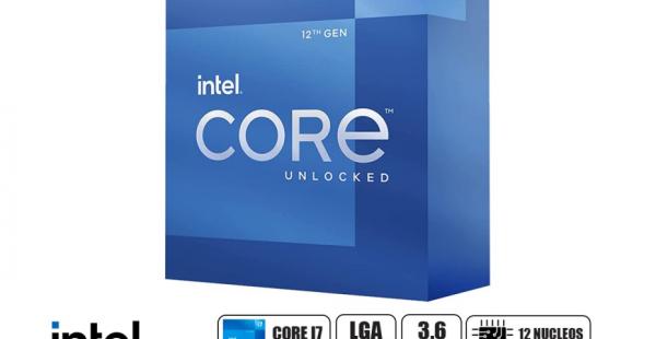 PROCESADOR INTEL CORE I7 12700K 3.6GHZ HASTA 4.9GHZ, 25MB, 12 NUCLEOS, GRAFICO INTEGRADO UHD 770, LGA 1700, S/COOLER