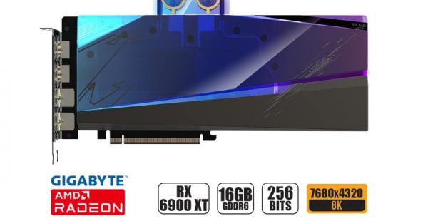 TARJETA DE VIDEO GIGABYTE XTREME WATERFORCE RX 6900 XT,16GB GDDR6 256 BITS, GRAFICO PARA VIDEOJUEGOS