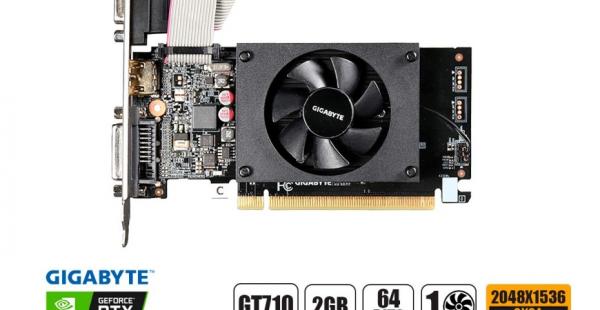 TARJETA DE VIDEO GIGABYTE GT710 2GB DDR3 NVIDIA 64BITS