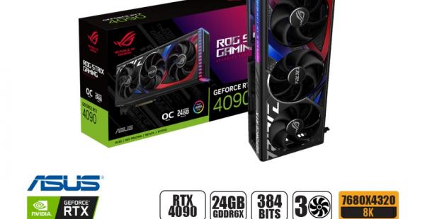 TARJETA DE VIDEO ASUS ROG STRIX RTX4090 OC 24GB GDDR6X NVIDIA 384BITS