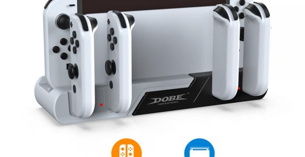 BASE 6 EN 1 CARGADOR PARA NINTENDO SWITCH DOBE TNS-0122B