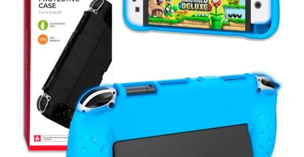 CASE PROTECTOR PARA NINTENDO SWITCH OLED DOBE CELESTE TNS-1142