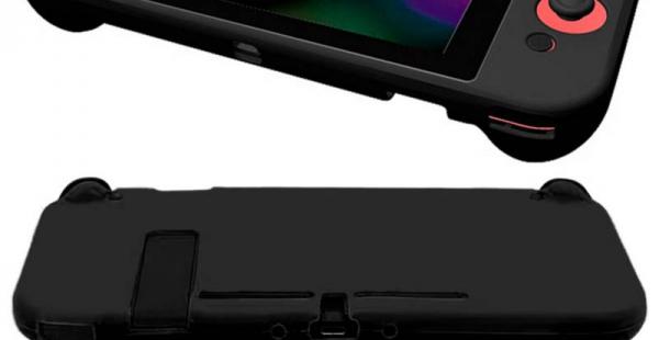 FUNDA DE SILICONA PARA NINTENDO SWITCH 1 PIEZA NEGRO