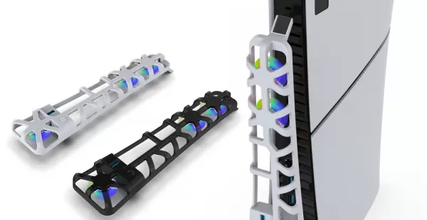 COOLER PARA PS5 SLIM RGB COOLING FAN DOBE TP5-3538S BLANCO