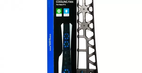 COOLER PARA PS5 SLIM LUZ AZUL COOLING FAN DOBE TP5-3538 NEGRO 