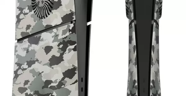 TAPA CARCASA CASE PARA PS5 SLIM DIGITAL CAMUFLADO