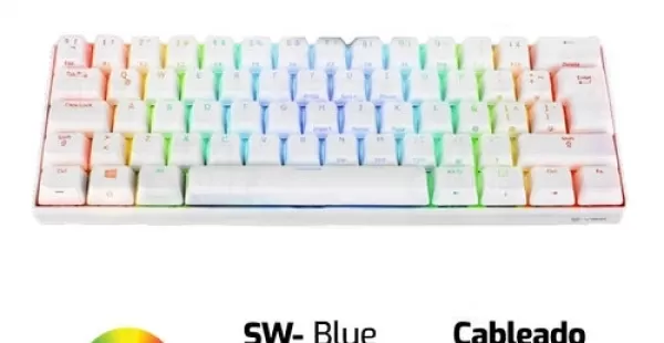 TECLADO VSG MINTAKA | MECANICO | SW-AZUL | RGB | BLANCO