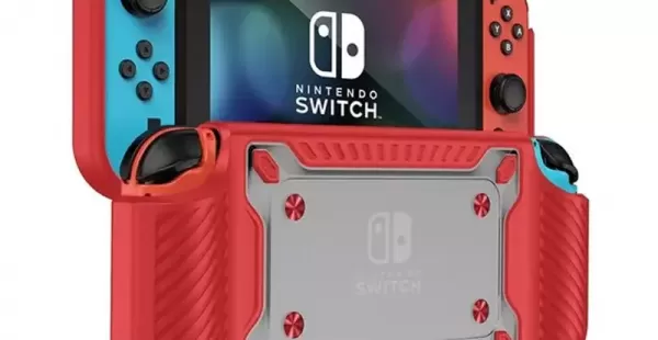 FUNDA PARA NINTENDO SWITCH OLED CON PORTAJUEGOS