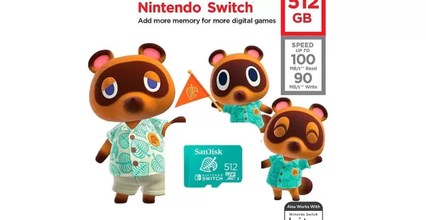 MEMORIA MICRO SD SANDISK 512 GB NINTENDO SWITCH ANIMAL CROSSING